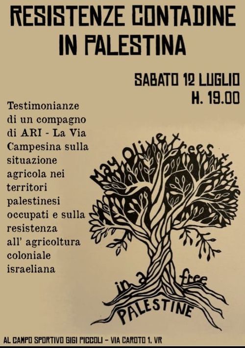 Resistenze contadine in Palestina