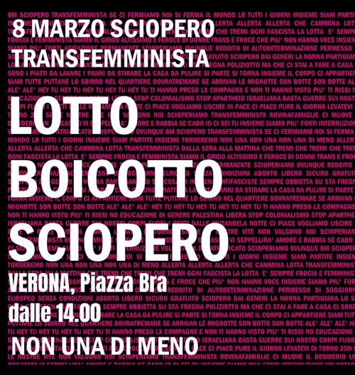 8MARZO SCIOPERO TRANSFEMMINISTA - LOTTO BOICOTTO SCIOPERO