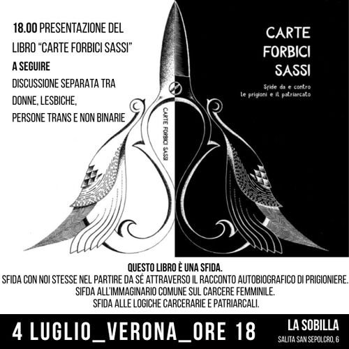 CARTE FORBICI SASSI. SFIDE DA E CONTRO LE PRIGIONI E IL PATRIARCATO